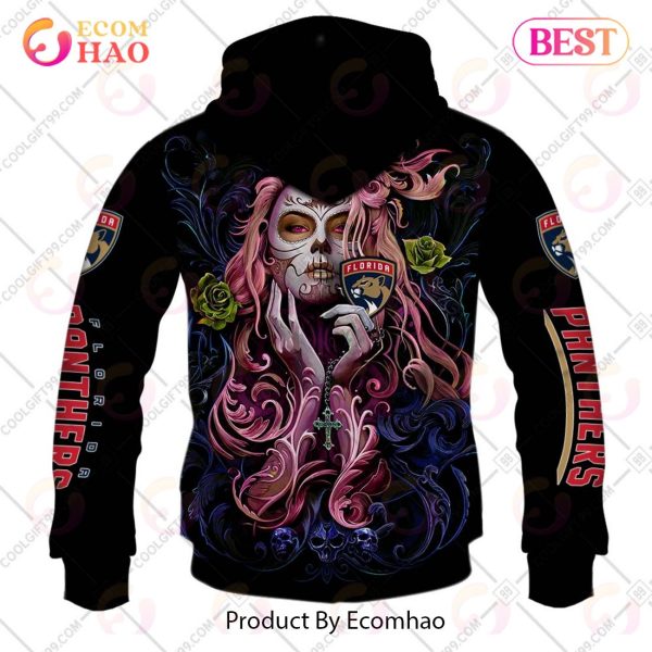 NHL Florida Panthers Tattoo Girl Artwork 2023 3D Hoodie