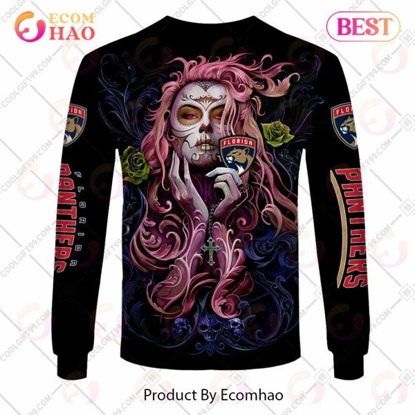NHL Florida Panthers Tattoo Girl Artwork 2023 3D Hoodie