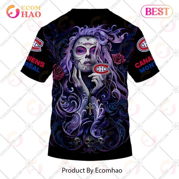 NHL Montreal Canadiens Tattoo Girl Artwork 2023 3D Hoodie