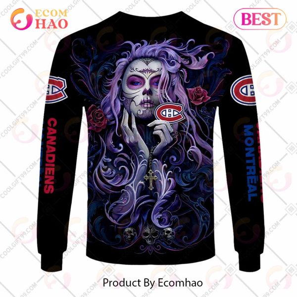 NHL Montreal Canadiens Tattoo Girl Artwork 2023 3D Hoodie