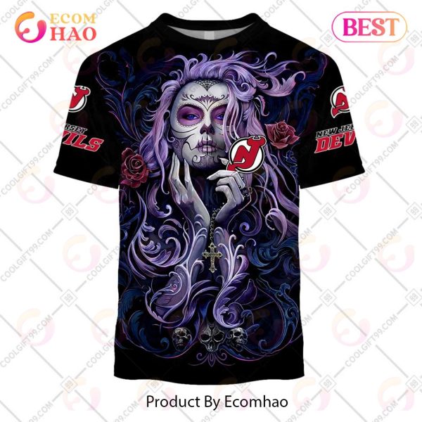 NHL New Jersey Devils Tattoo Girl Artwork 2023 3D Hoodie