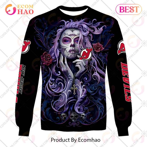 NHL New Jersey Devils Tattoo Girl Artwork 2023 3D Hoodie
