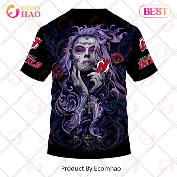 NHL New Jersey Devils Tattoo Girl Artwork 2023 3D Hoodie