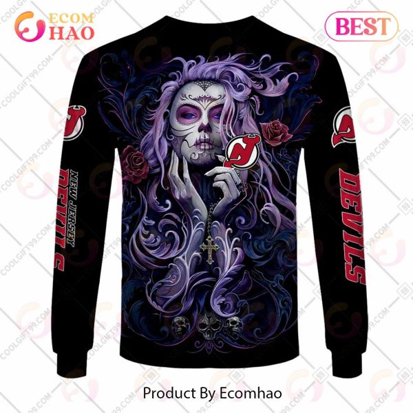 NHL New Jersey Devils Tattoo Girl Artwork 2023 3D Hoodie