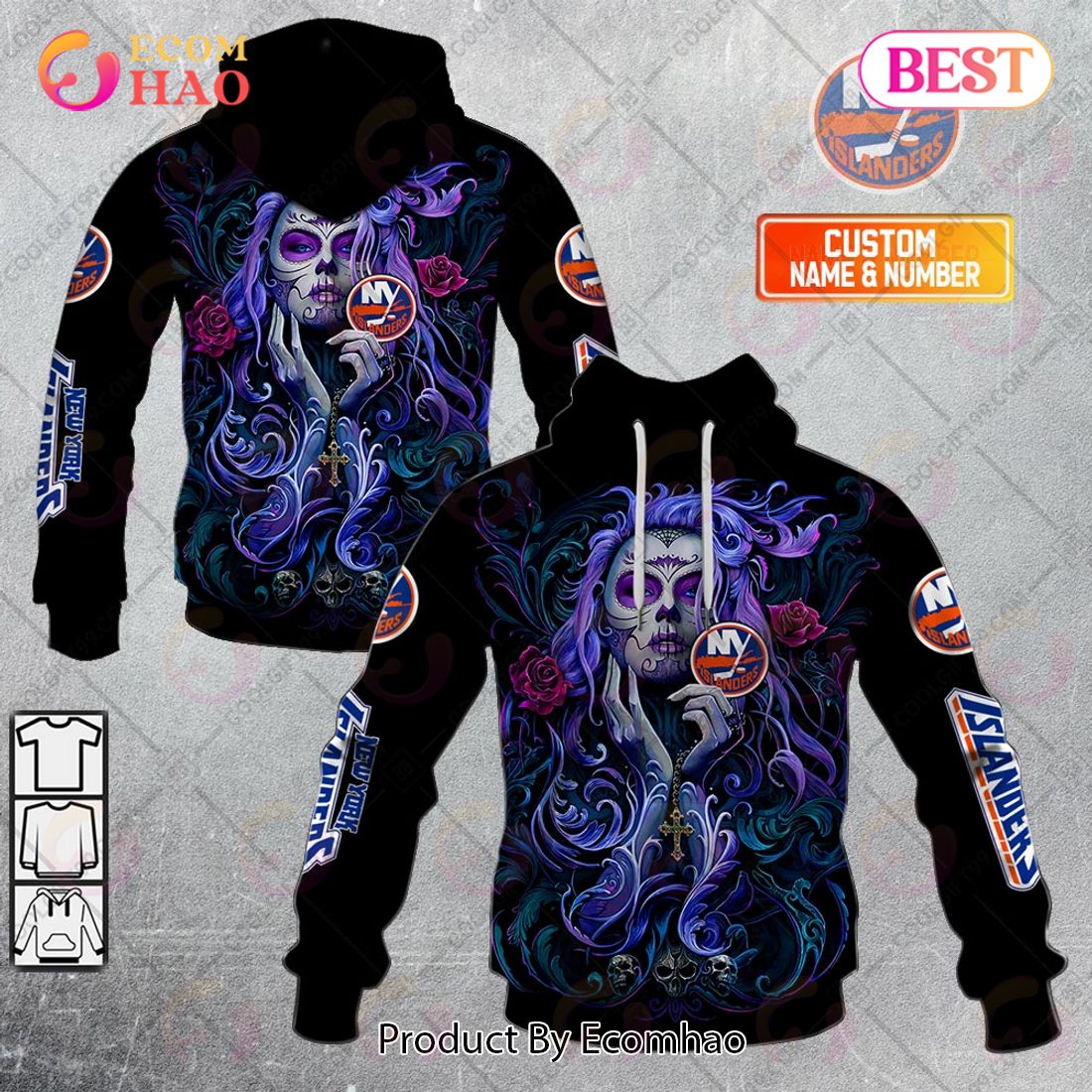 NHL New Jersey Devils Tattoo Girl Artwork 2023 3D Hoodie