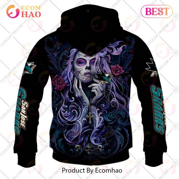 NHL San Jose Sharks Tattoo Girl Artwork 2023 3D Hoodie