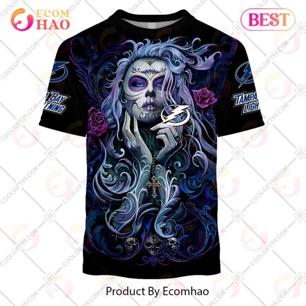 NHL Tampa Bay Lightning Tattoo Girl Artwork 2023 3D Hoodie