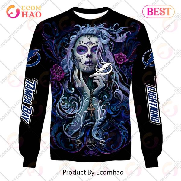NHL Tampa Bay Lightning Tattoo Girl Artwork 2023 3D Hoodie