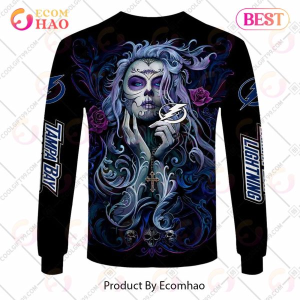 NHL Tampa Bay Lightning Tattoo Girl Artwork 2023 3D Hoodie