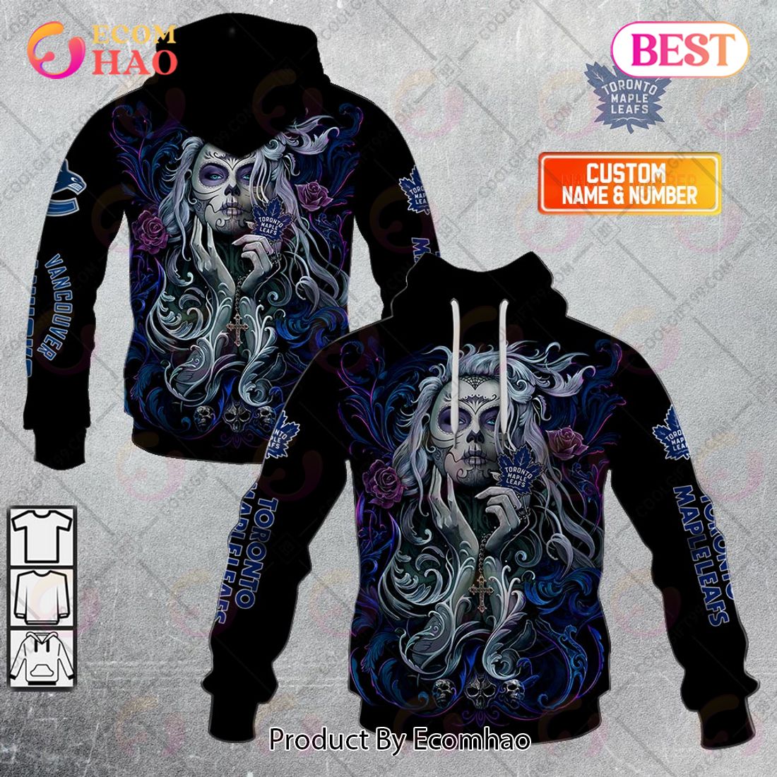 NHL Winnipeg Jets Tattoo Girl Artwork 2023 3D Hoodie