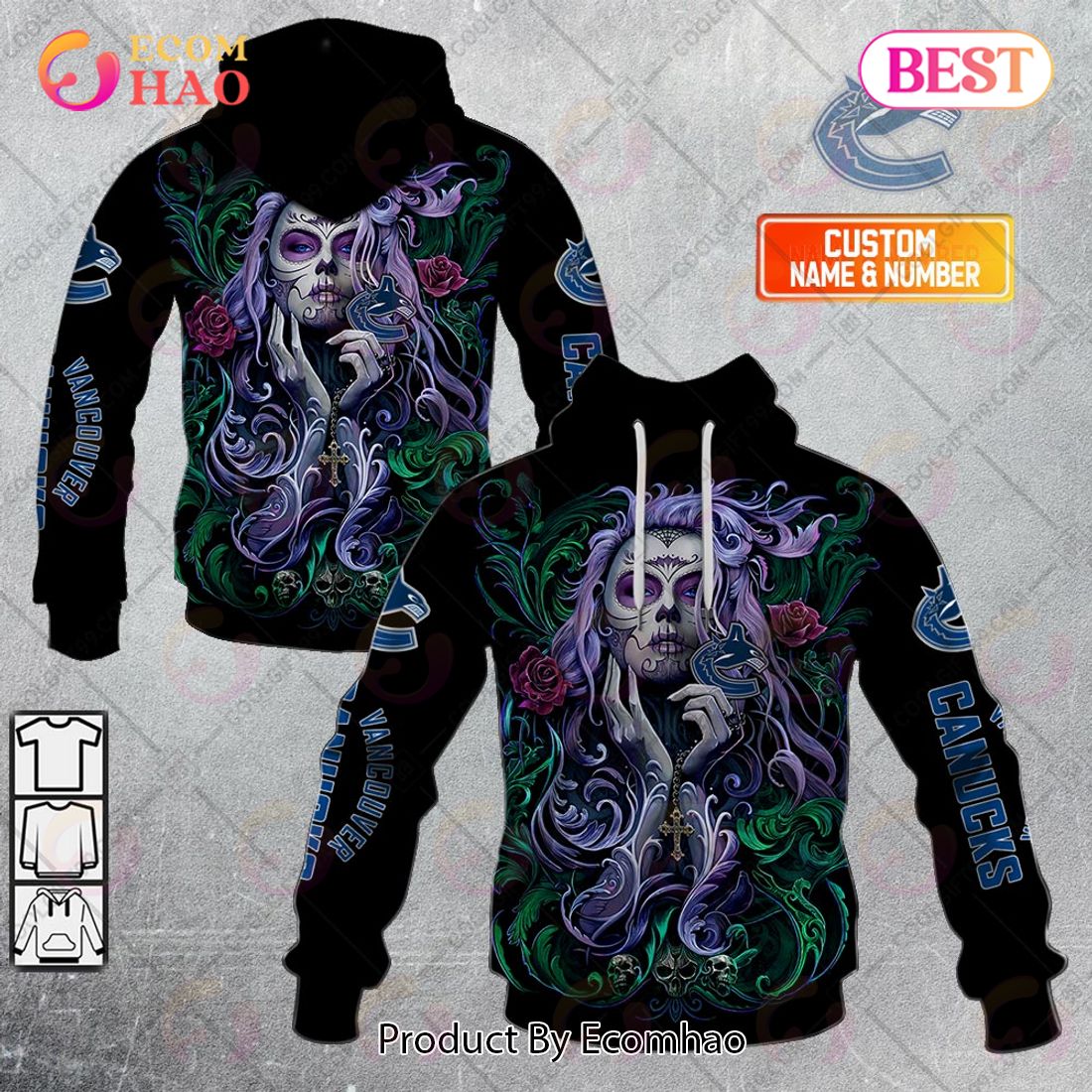 NHL Winnipeg Jets Tattoo Girl Artwork 2023 3D Hoodie