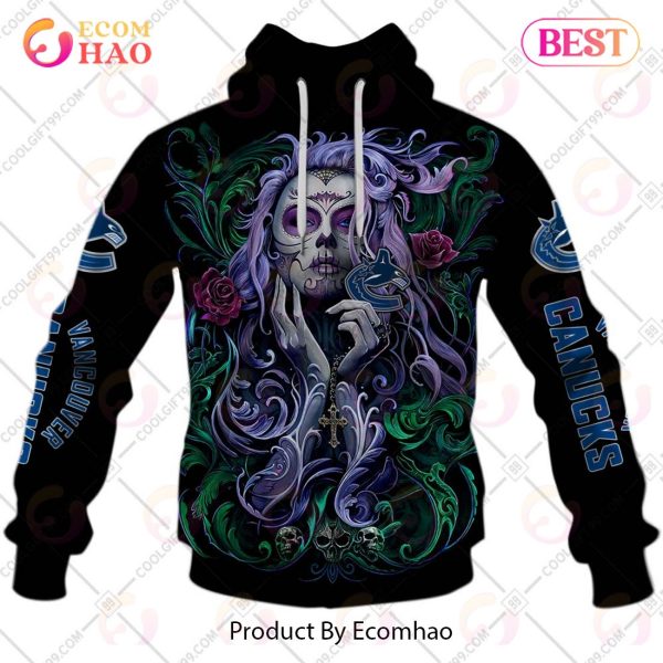 NHL Vancouver Canucks Tattoo Girl Artwork 2023 3D Hoodie
