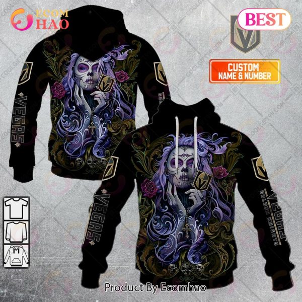 NHL Vegas Golden Knights Tattoo Girl Artwork 2023 3D Hoodie