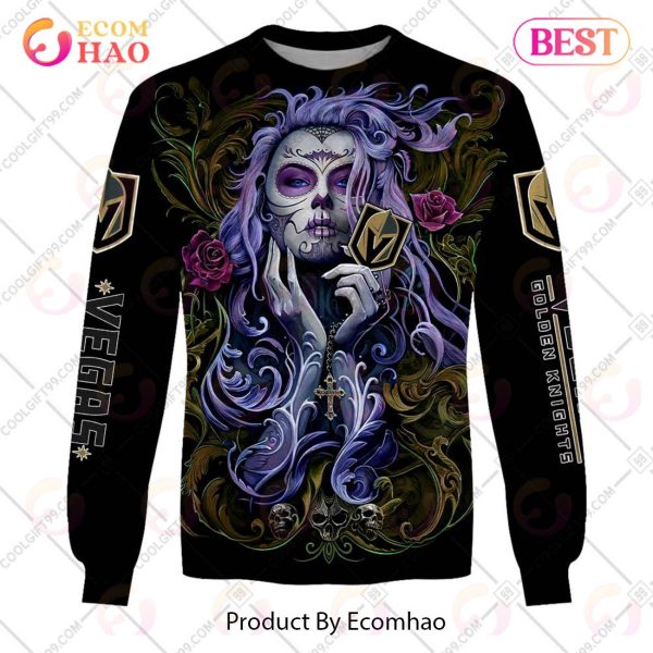 NHL Vegas Golden Knights Tattoo Girl Artwork 2023 3D Hoodie