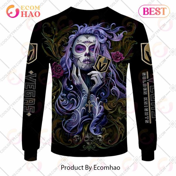NHL Vegas Golden Knights Tattoo Girl Artwork 2023 3D Hoodie