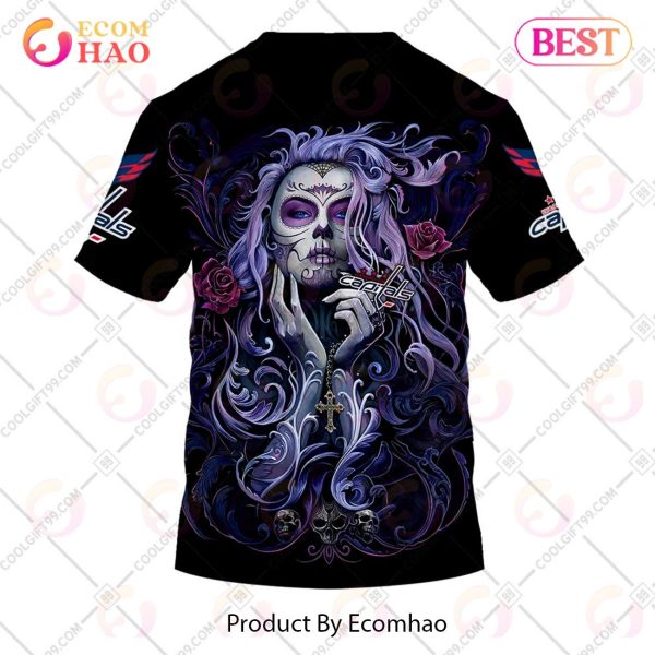 NHL Washington Capitals Tattoo Girl Artwork 2023 3D Hoodie