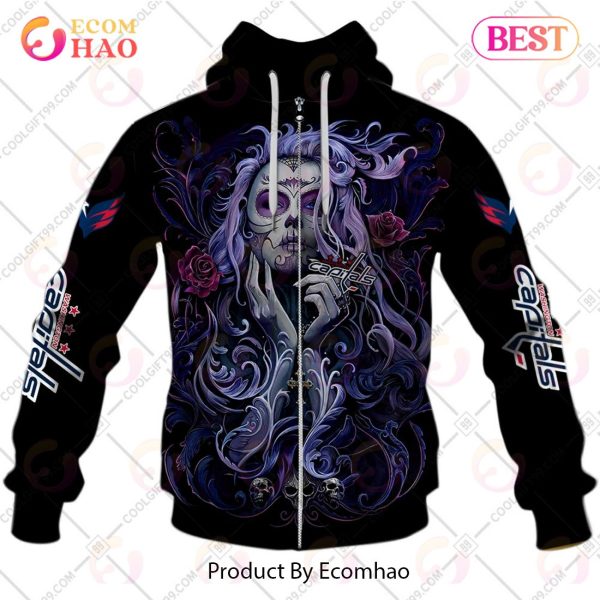 NHL Washington Capitals Tattoo Girl Artwork 2023 3D Hoodie