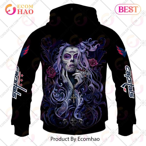 NHL Washington Capitals Tattoo Girl Artwork 2023 3D Hoodie