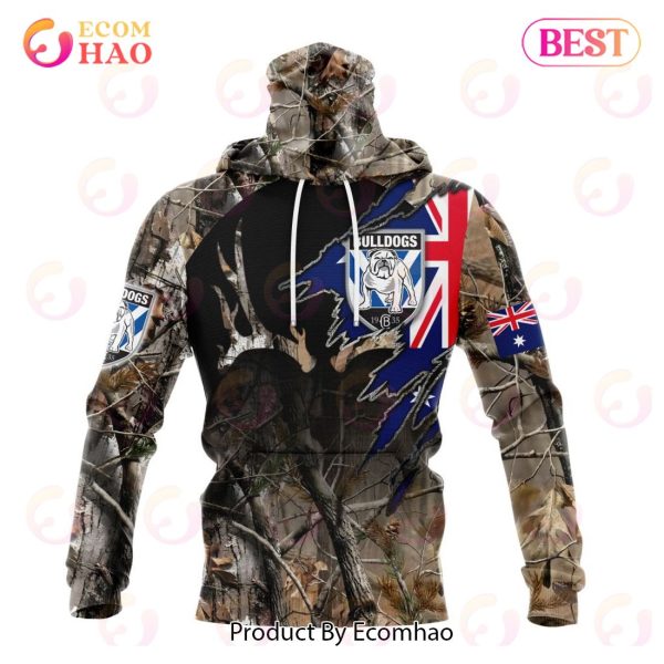 NRL Canterbury-Bankstown Bulldogs Special Camo Realtree Hunting 3D Hoodie