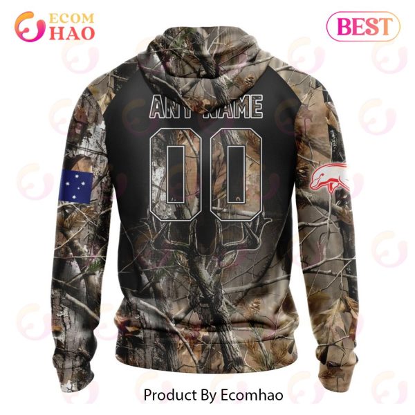 NRL Dolphins Special Camo Realtree Hunting 3D Hoodie