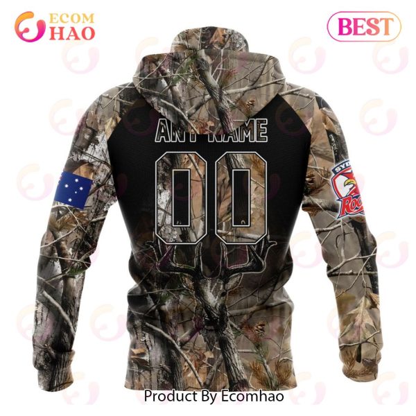 NRL Sydney Roosters Special Camo Realtree Hunting 3D Hoodie