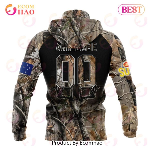 AFL Gold Coast Suns Special Camo Realtree Hunting 3D Hoodie