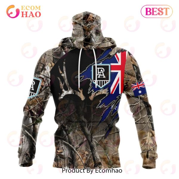 AFL Port Adelaide Football Club Special Camo Realtree Hunting 3D Hoodie
