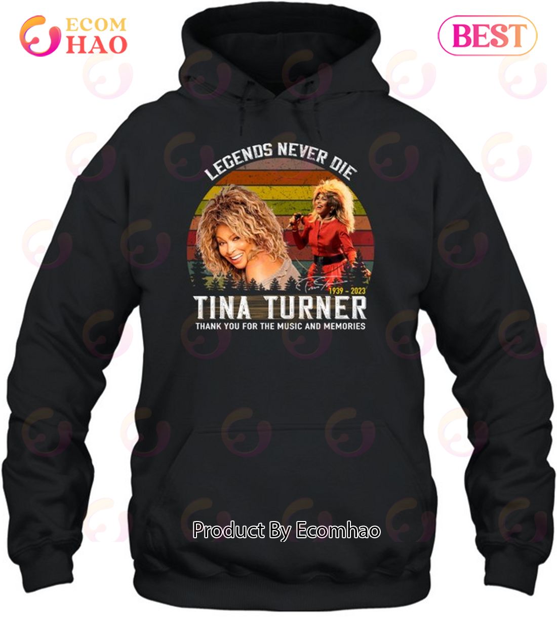 Legends Never Die Tina Turner Thank You For The Memories T-Shirt