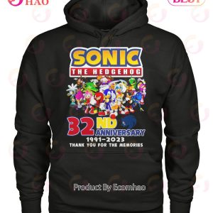 Sonic The Hedgehog 32nd Anniversary 1991 – 2023 Thank You For The Memories T-Shirt