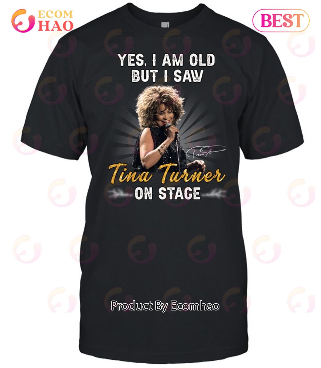 Yes I Am Old But I Saw Tina Turner On Stage T-Shirt