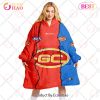 Personalized AFL Greater Western Sydney Giants Mix V1 Jersey Oodie, Flanket, Blanket Hoodie, Snuggie