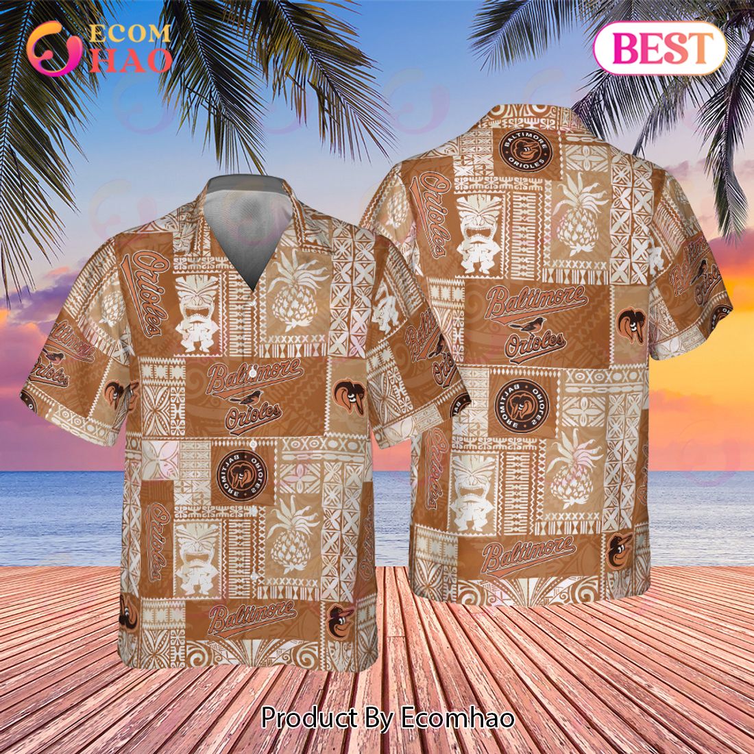 MLB Baltimore Orioles 2023 AOP Hawaiian Shirt