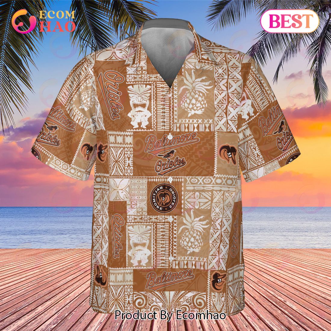 MLB Baltimore Orioles 2023 AOP Hawaiian Shirt