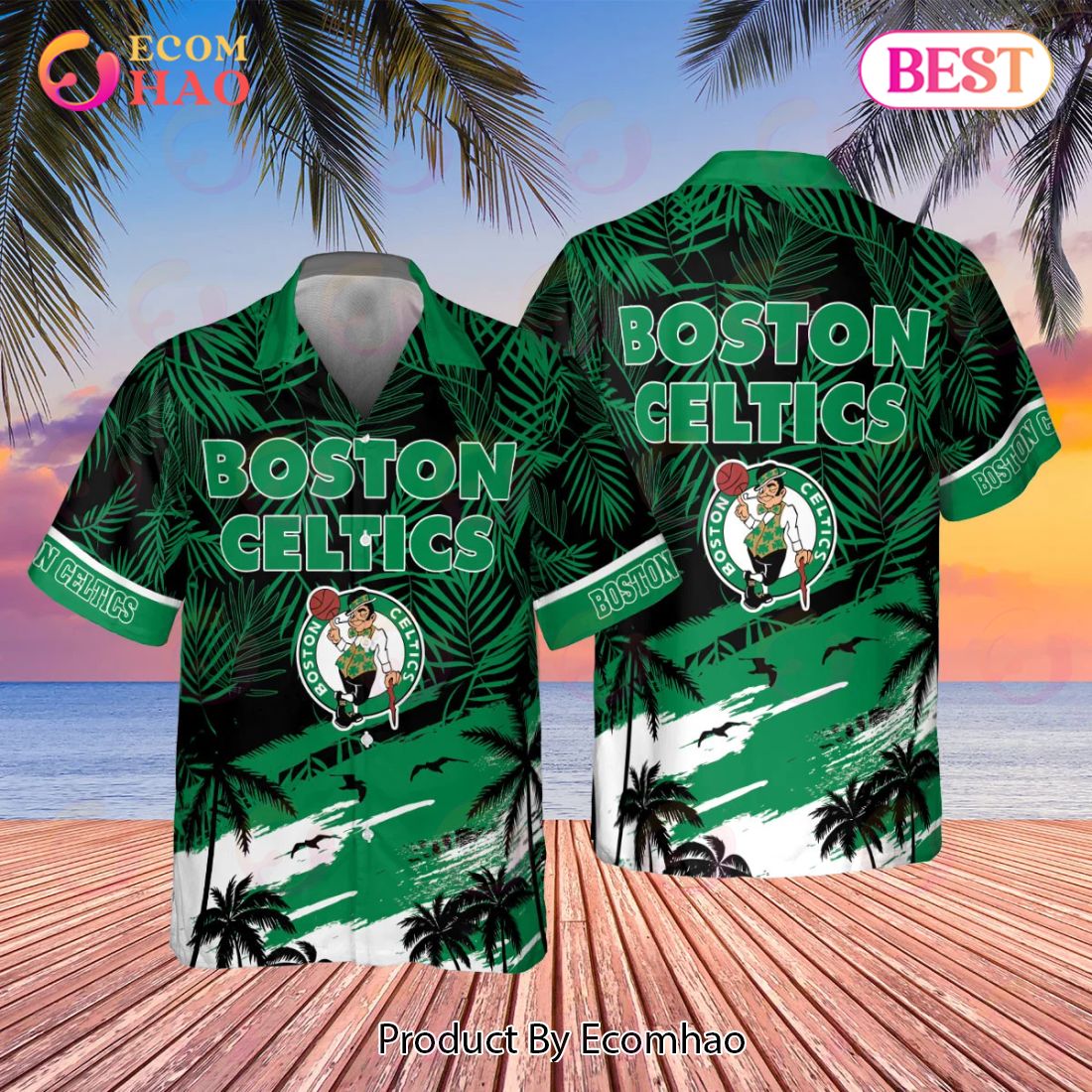 Boston Celtics NBA 2023 AOP Hawaiian Shirt