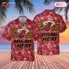Miami Heat Polynesian Pattern National NBA 2023 AOP Hawaiian Shirt Miami Heat Polynesian Pattern National NBA 2023 AOP Hawaiian Shirt