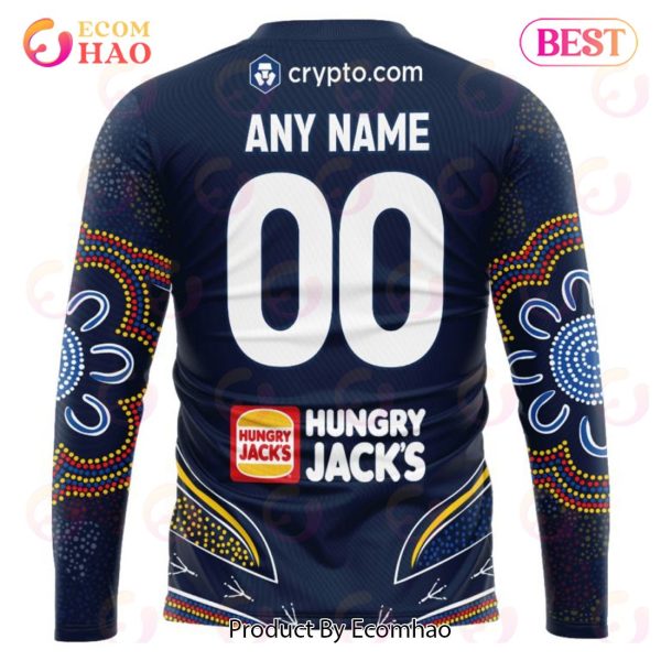AFL Adelaide Crows Special Indigenous Design 3D Hoodie
