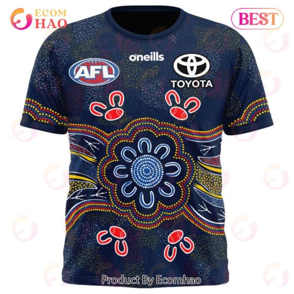 AFL Adelaide Crows Special Indigenous Design 3D Hoodie