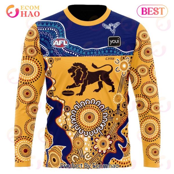 AFL Brisbane Lions Special Indigenous Design 3D Hoodie