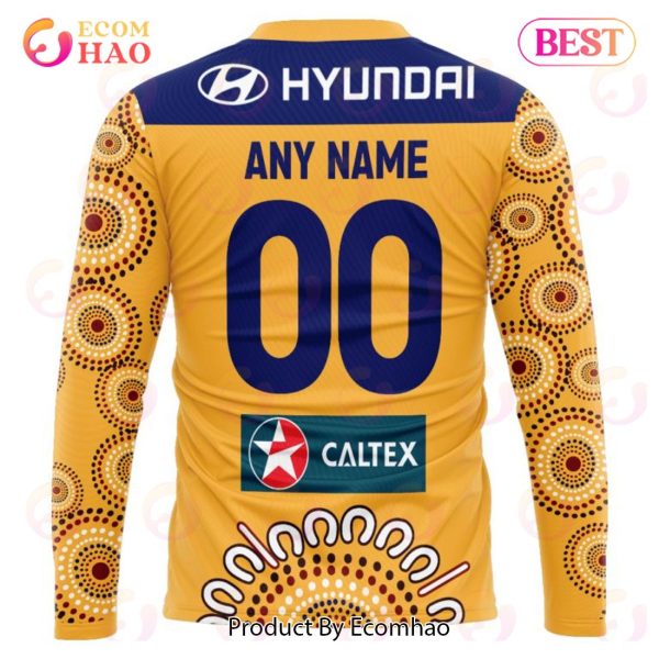 AFL Brisbane Lions Special Indigenous Design 3D Hoodie
