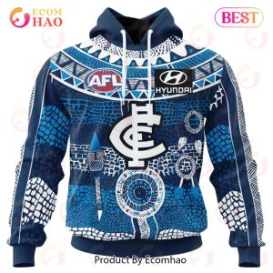 AFL Carlton Football Club Special Indigenous Design 3D Hoodie