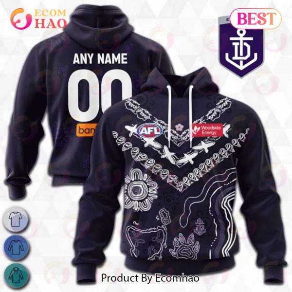 AFL Fremantle Dockers Special Indigenous Design 3D Hoodie