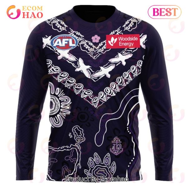 AFL Fremantle Dockers Special Indigenous Design 3D Hoodie