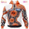 AFL Gold Coast Suns Special Indigenous Design 3D Hoodie AFL Gold Coast Suns Special Indigenous Design 3D Hoodie
