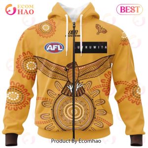 AFL Hawthorn Football Club Special Indigenous Design 3D Hoodie