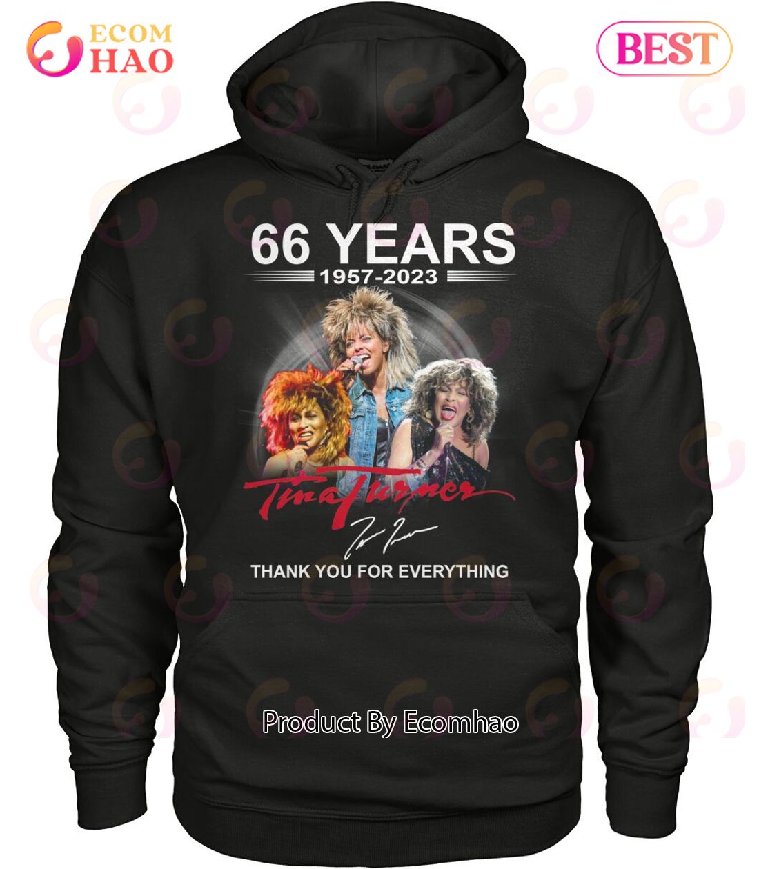 66 Years 1957 – 2023 Tina Turner Thank You For Everything T-Shirt