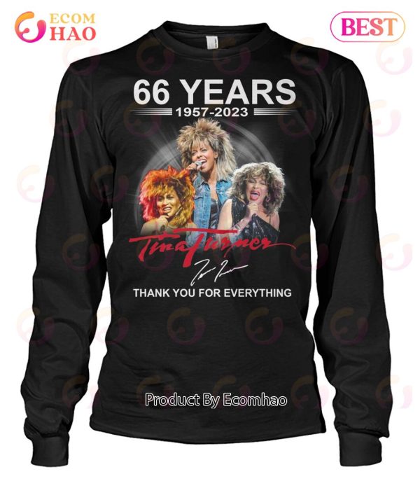 66 Years 1957 – 2023 Tina Turner Thank You For Everything T-Shirt