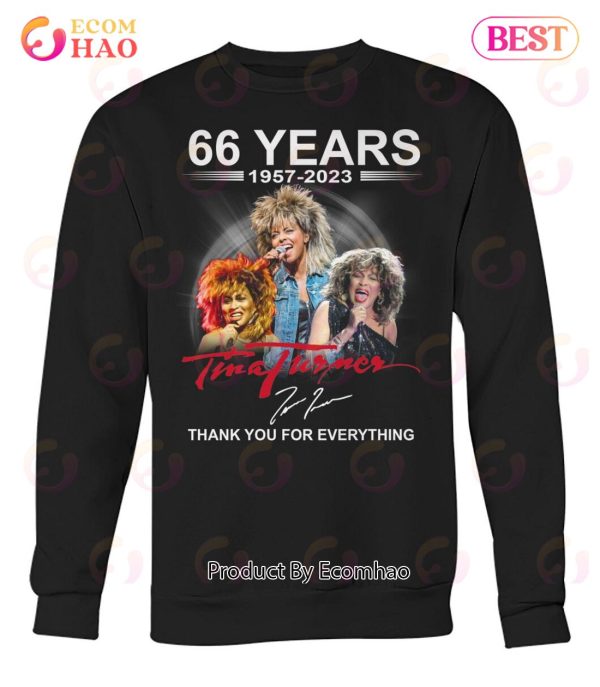 66 Years 1957 – 2023 Tina Turner Thank You For Everything T-Shirt