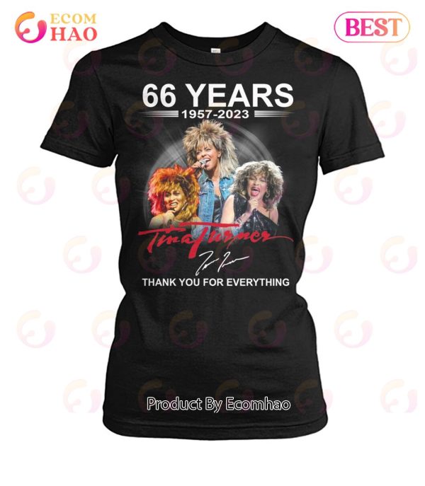 66 Years 1957 – 2023 Tina Turner Thank You For Everything T-Shirt