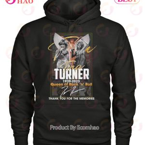 Tina Turner 1939 – 2023 Queen Of ‘n’ Roll Thank You For The Memories T-Shirt