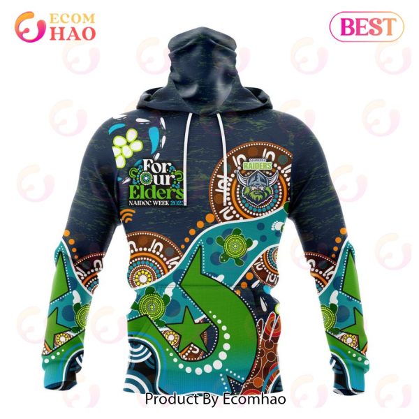 NRL Canberra Raiders Special Design For NAIDOC Week For Our Elders 3D Hoodie